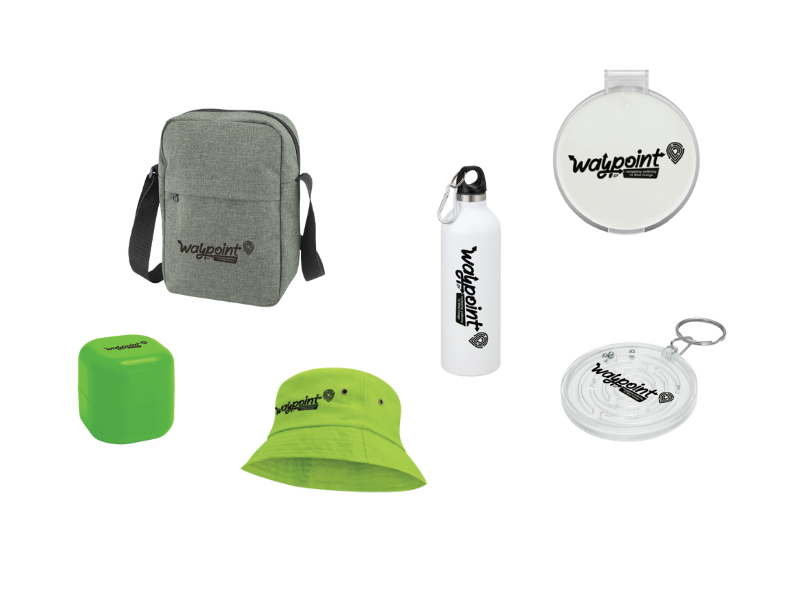 Branded merchandise for Waypoint