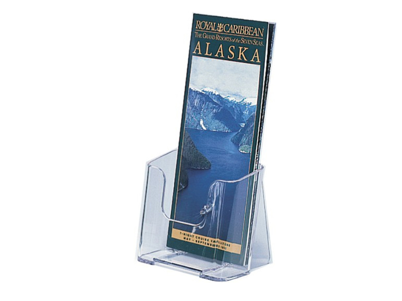 free standing and desktop brochure, business card and sign holders