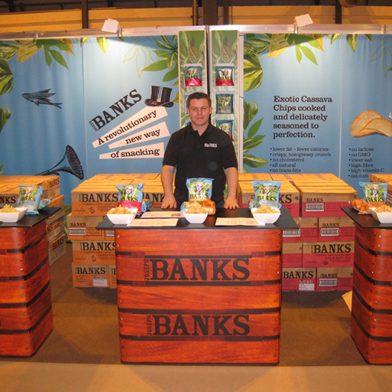 Branded Counters used at a trade show for max impact