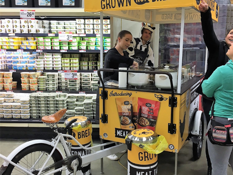 Alternative Meat Company Vendor Bike Sampling