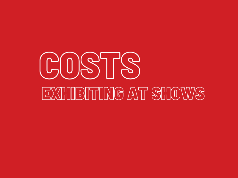 What is the average cost of participating in a trade show?