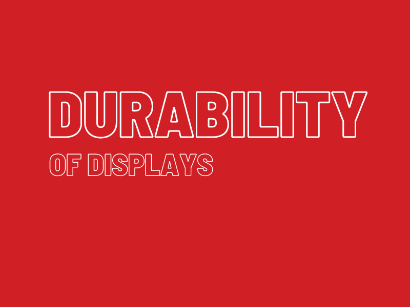 What is the average lifespan of exhibition displays?